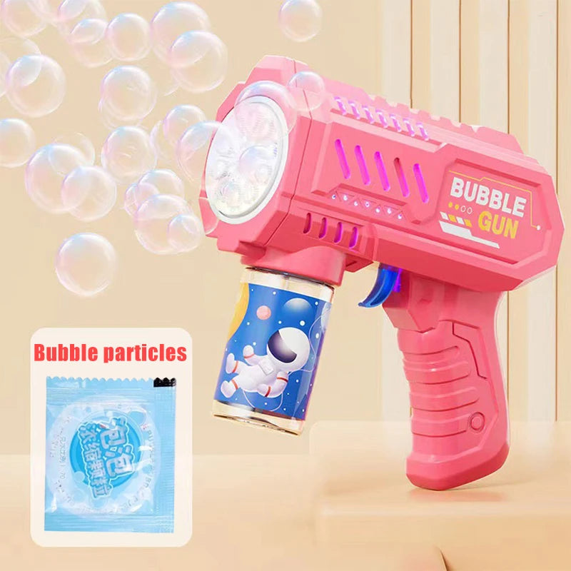 Automatic Bubble Gun Toy – Kids Outdoor Bubble Blower Machine