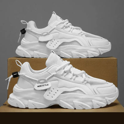 Men's Breathable Chunky Sneakers | Thick Sole Running Shoes