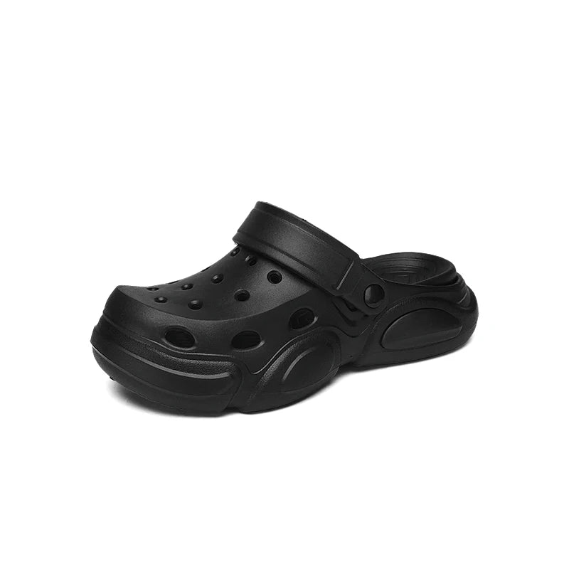 Men's Thick-Sole Clog Sandals – Non-Slip Breathable Beach Slippers