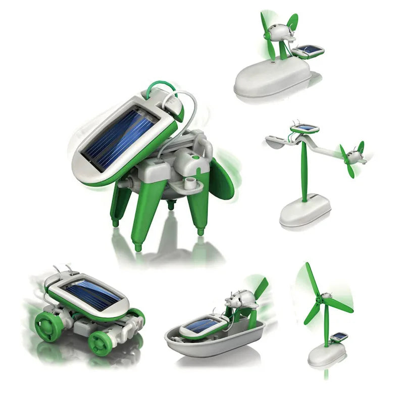 6-in-1 Solar Power Robot Kit – DIY Science Toy for Kids