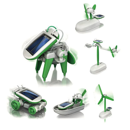 6-in-1 Solar Power Robot Kit – DIY Science Toy for Kids