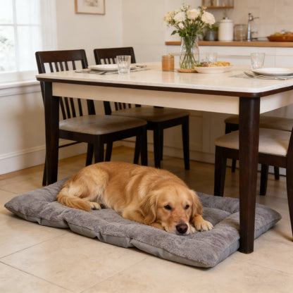 Plush Dog Bed Mat – Thick Soft Crate Pad for Small to Large Pets