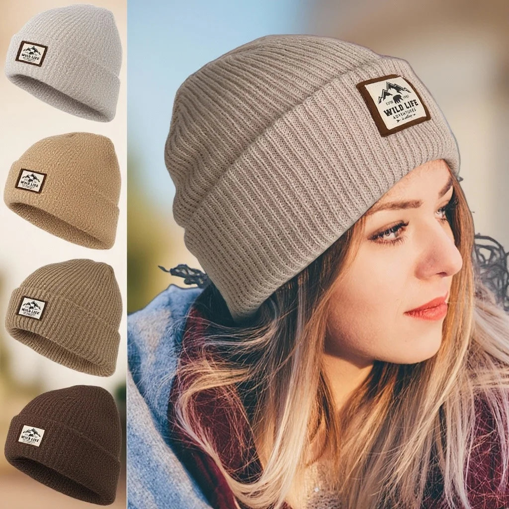 Outdoor Fleece Beanie Hat – Warm Windproof Winter Cap