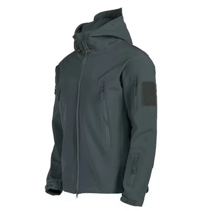 Men's Tactical Soft Shell Jacket – Military Waterproof Hoodie