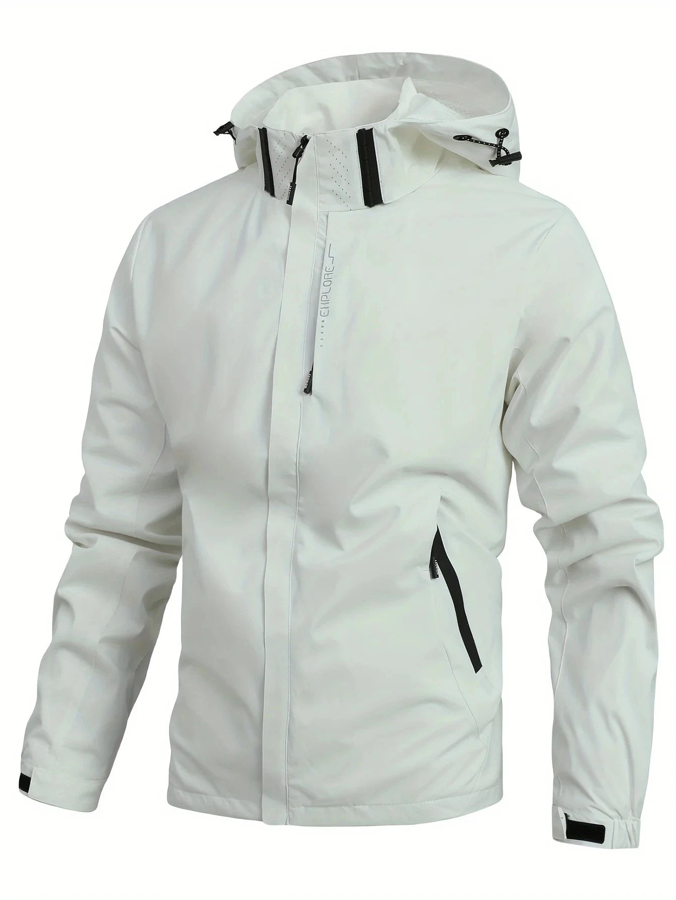 Waterproof Rain Jacket Men – Lightweight Hooded Windproof Outdoor Raincoat