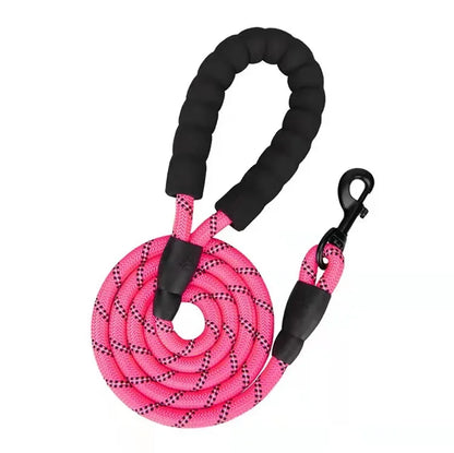 Reflective Dog Leash with Padded Handle – Heavy Duty Rope