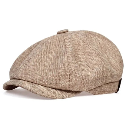 Newsboy Cap – Retro Octagonal Flat Cap for Men & Women
