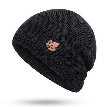 Winter Knit Beanie Hat Fleece Lined Warm Slouchy Cap