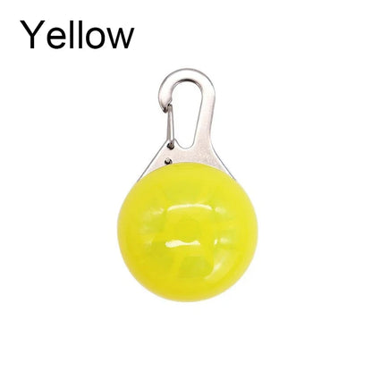 LED Glowing Pet Collar Pendant – Night Safety Light for Dogs & Cats