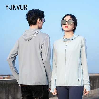 UPF 50+ Sun Protection Hoodie Jacket – Lightweight UV Coat for Men & Women