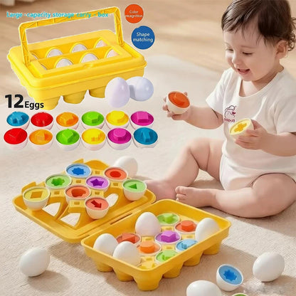 Montessori Smart Eggs Educational Toy for Toddlers 1-3