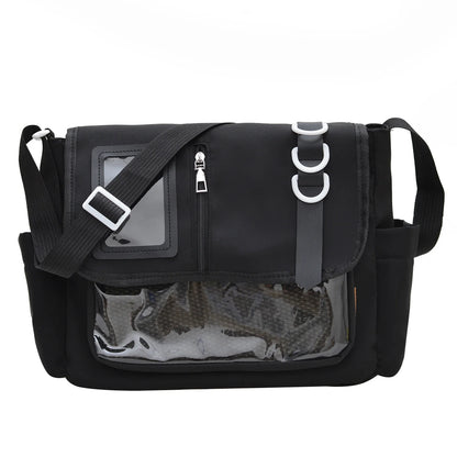 Y2K Japanese Ita Crossbody Bag – Transparent Casual School Bag for Girls