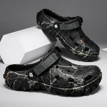 Men's Camo Clogs – Lightweight Non-Slip Garden Sandals