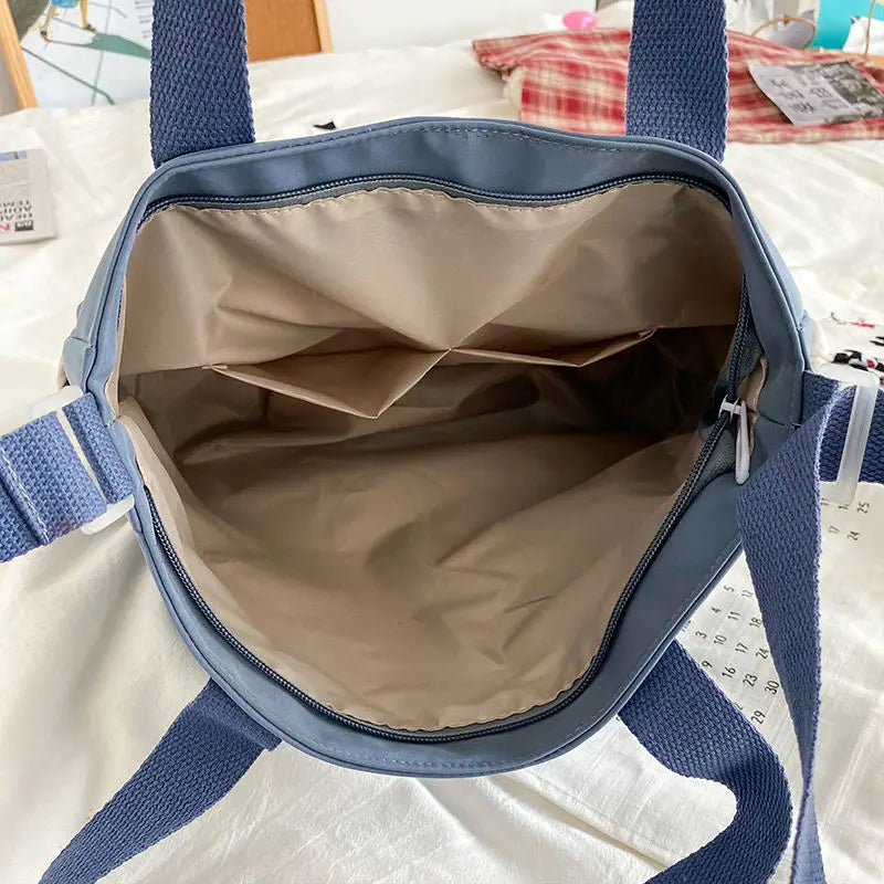 Canvas Crossbody Tote Bag for Women – Cute Shoulder Messenger Bag