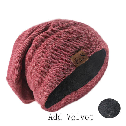 Knit Beanie Hat – Unisex Slouchy Skullcap for Men & Women