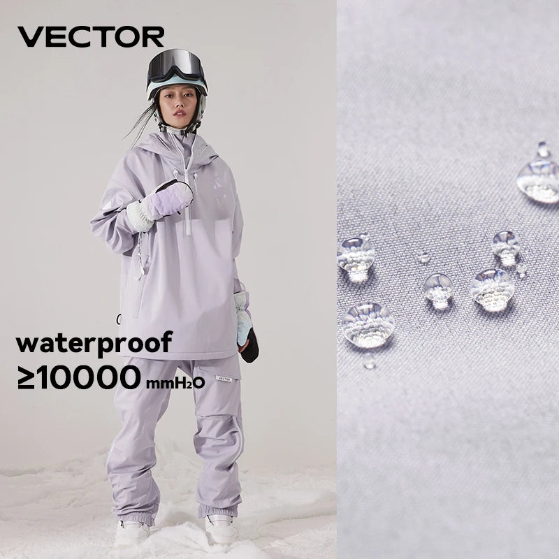 Ski Jacket & Pants Set – Waterproof Windproof Winter Ski Suit for Men & Women