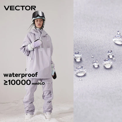 Ski Jacket & Pants Set – Waterproof Windproof Winter Ski Suit for Men & Women
