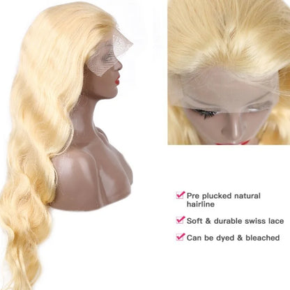 613 Honey Blonde Body Wave Wig – 13x6 & 360 Lace Frontal, 250% Density