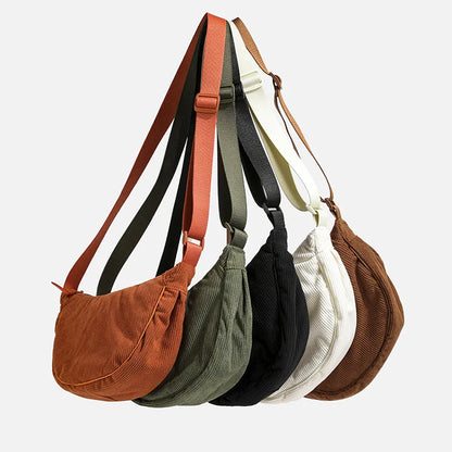 Corduroy Hobo Shoulder Bag – Retro Casual Women's Crossbody Bag