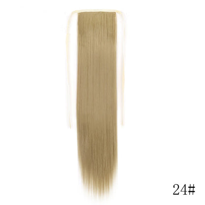 Wrap Around Ponytail Extension – Long Straight Synthetic Clip-In