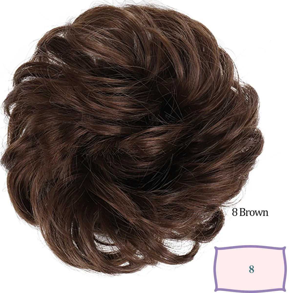 Synthetic Messy Hair Bun Chignon Scrunchies Fake Band Braid Elastic Hairpiece Tail Donut Updo Pieces