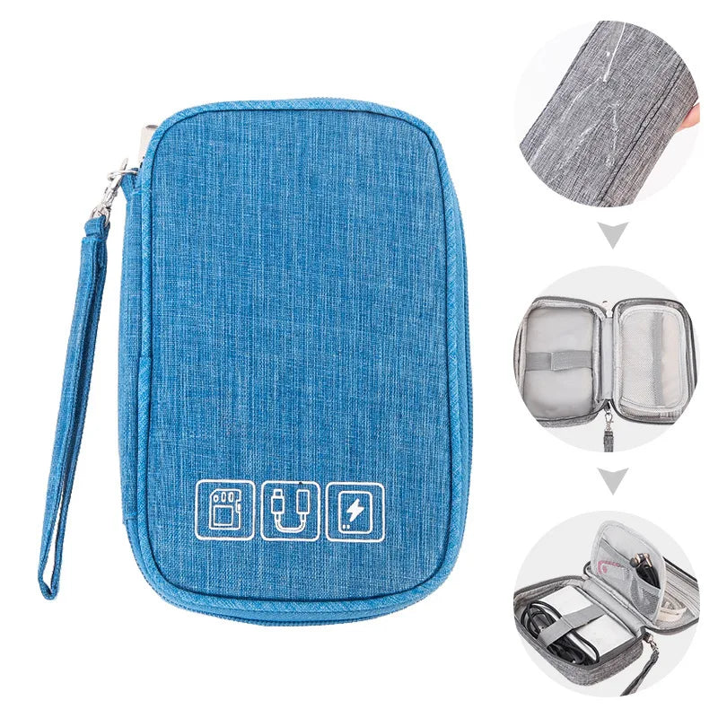 Electronic Organizer Bag – Waterproof Cable & Charger Storage Pouch