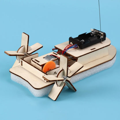 DIY STEM Wood Model Kit for Kids – 3D Assembly Science Toy (Car, Boat, Plane & More)