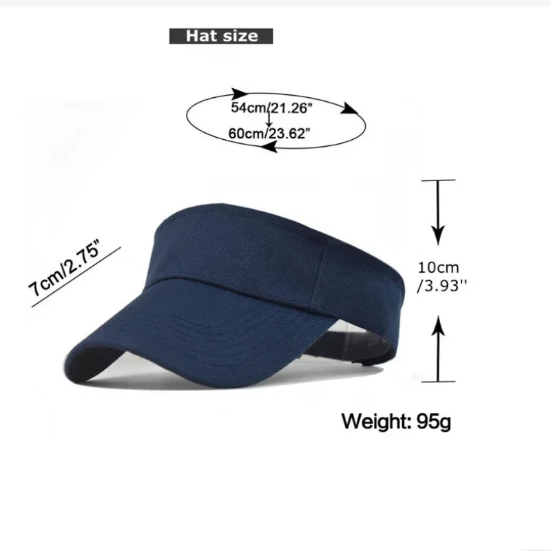 Sun Visor Cap – Outdoor Sports Visor for Men & Women