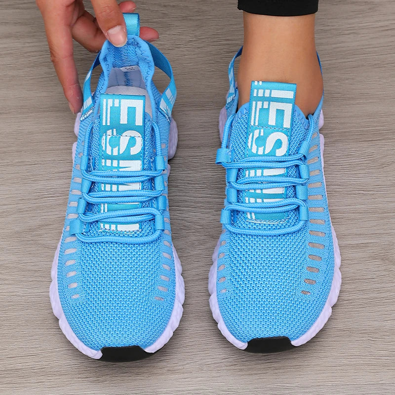 Women's Mesh Sneakers – Lightweight Breathable Athletic Walking Shoes