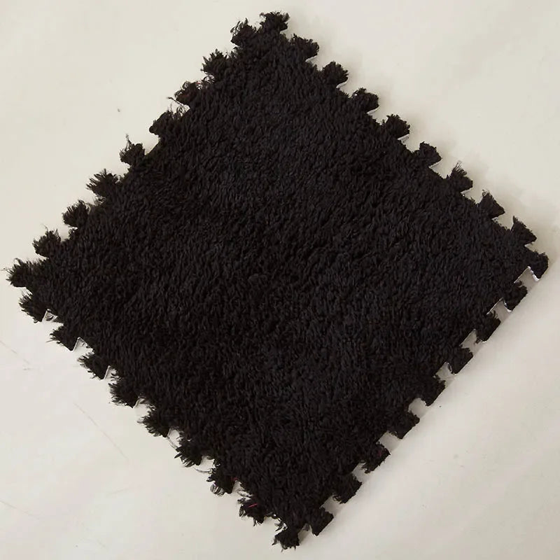 Interlocking Foam Floor Tiles Plush Puzzle Play Mat 10pcs 11.8x11.8in