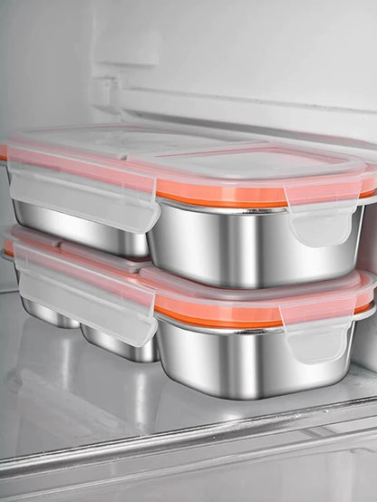 Stainless Steel Mini Compartment Lunch Box – Portable Bento
