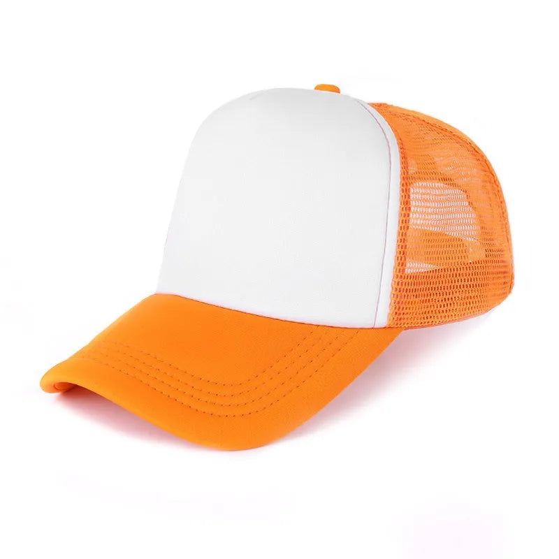 Custom Logo Mesh Trucker Hat – 5-Panel Snapback Baseball Cap for Men & Women