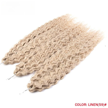 Idol 300g 22 Inch Ariel Curl Hair Water Wave Twist Crochet Synthetic Ombre Rainbow Color Braiding