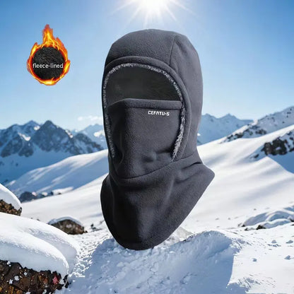 Fleece Balaclava Thermal Hood Hat – Windproof Winter Ski Mask for Men & Women