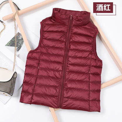 Women's Lightweight Puffer Vest – Sleeveless Down Waistcoat
