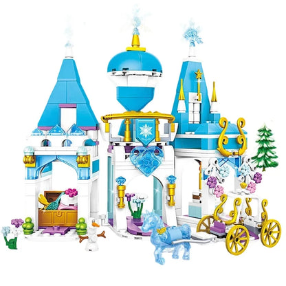 Frozen Princess Ice Castle Building Blocks Set – Girls Toy Gift