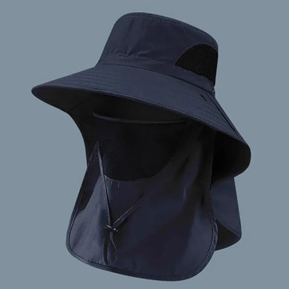 UV Protection Sun Hat with Face Cover – Unisex Outdoor Bucket Hat