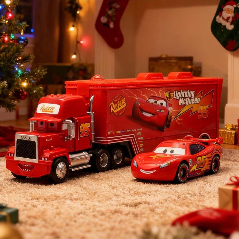 Pixar Cars Die-Cast Toy – Lightning McQueen, King & Ramirez