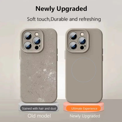 Original Liquid Soft Silicone Magsafe Wireless Charge Magnetic Case Iphone 16 Plus 15 14 13 12 Pro