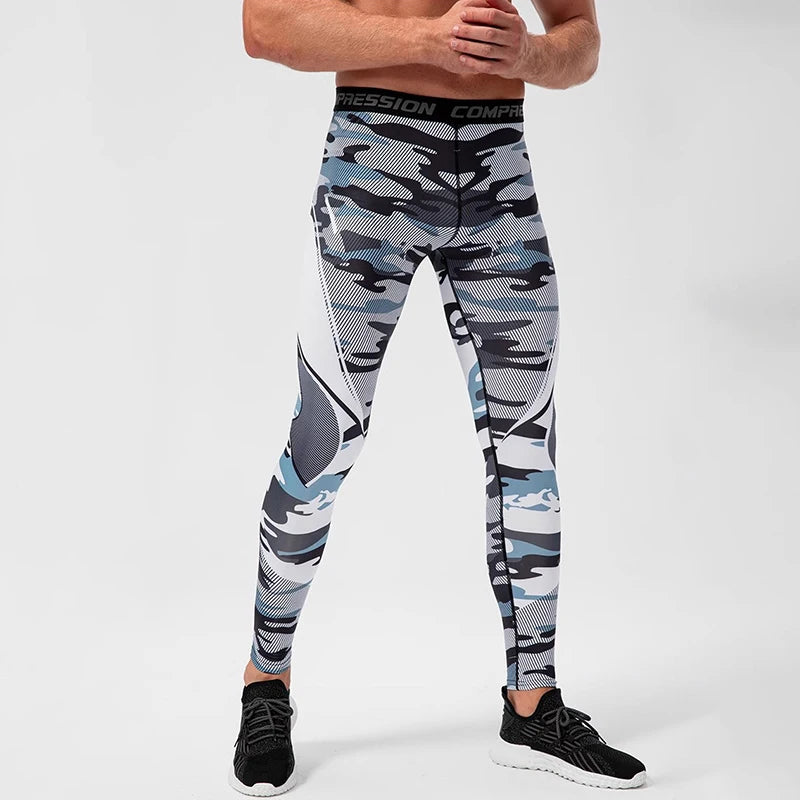 Men's Compression Leggings – Gym Training Tights & Sports Pants