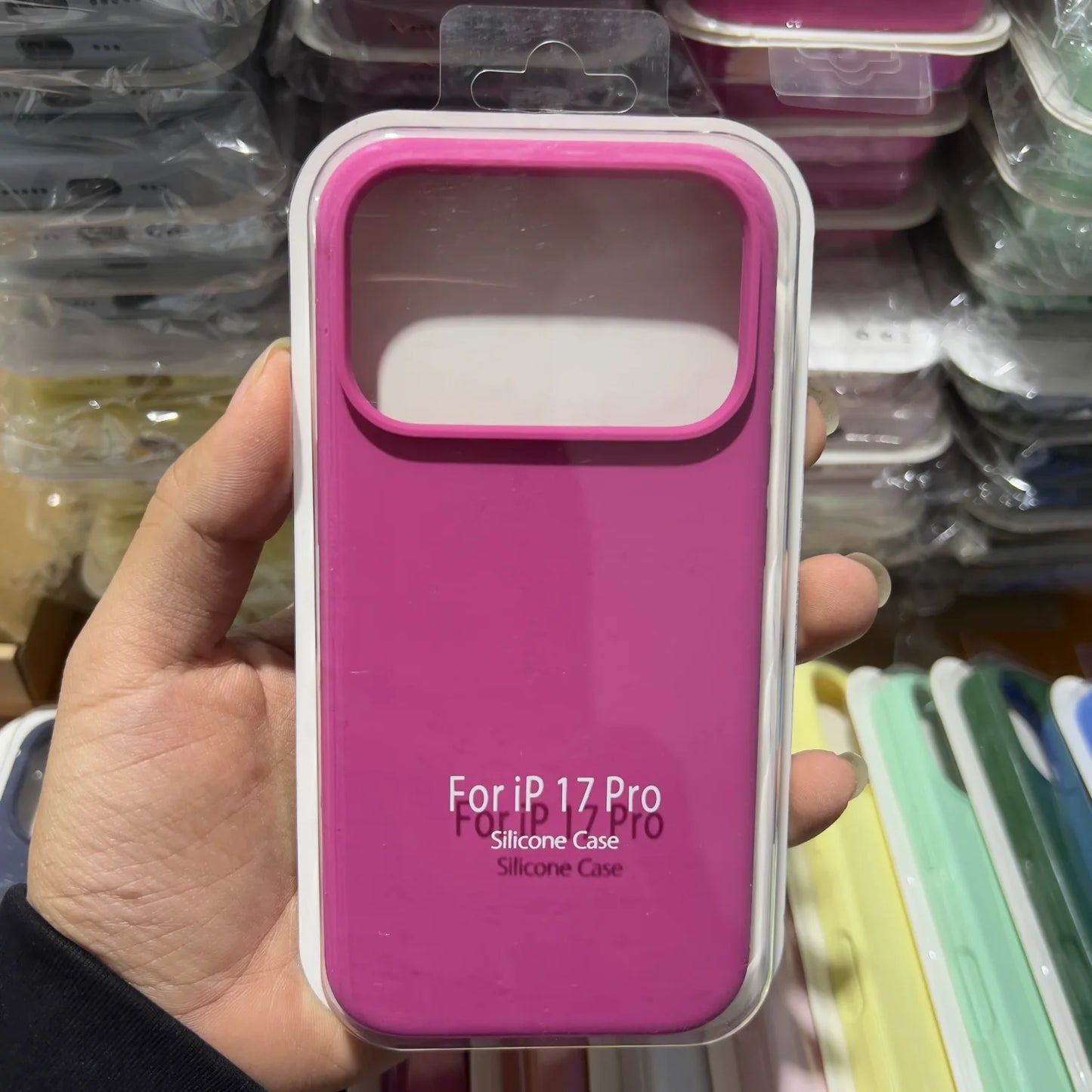 Official Liquid Silicone Skin Feel Case Iphone 17air 14 15 16 17 Pro Max Solid Candy Colour Color