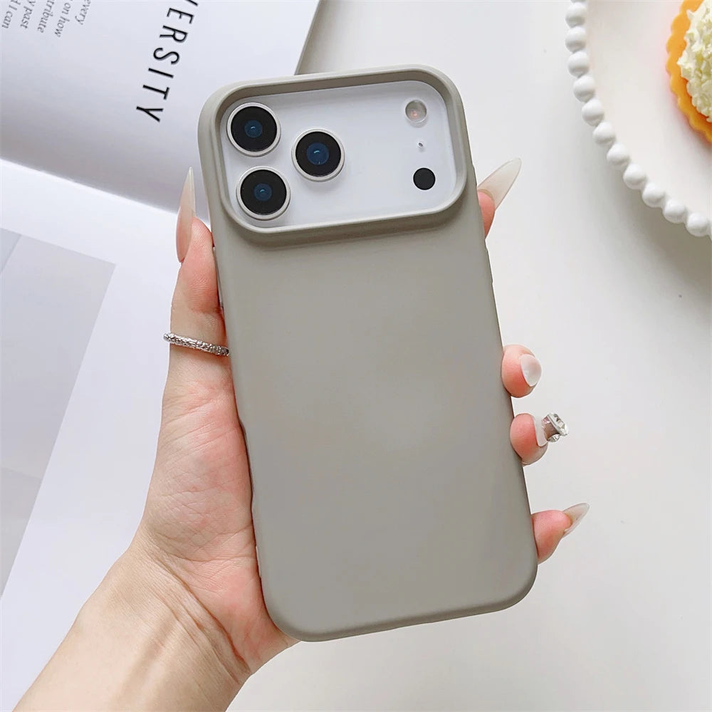 Matte Candy Color Phone Case Iphone 17 Air 16 16e 15 Pro Max Liquid Silicone Shockproof Protection