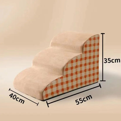 Non-Slip Pet Stairs for Dogs & Cats – 2, 3 & 4 Step Foam Ramp