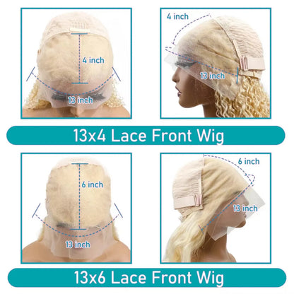 613 Blonde Body Wave Human Hair Wig – 13x4 & 13x6 HD Lace Front, Pre-Plucked