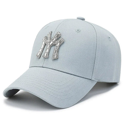 Rhinestone Baseball Cap – Women's Casual Adjustable Hat