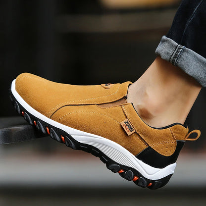 Men's Slip-On Hiking Shoes | Waterproof Anti-Slip Outdoor Sneakers