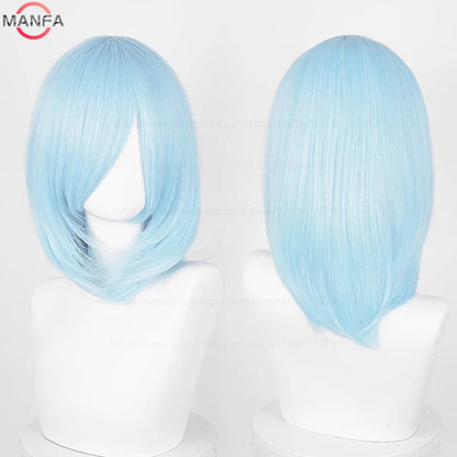 Anime Cosplay Wig - 40cm Medium Straight Wig with Bangs