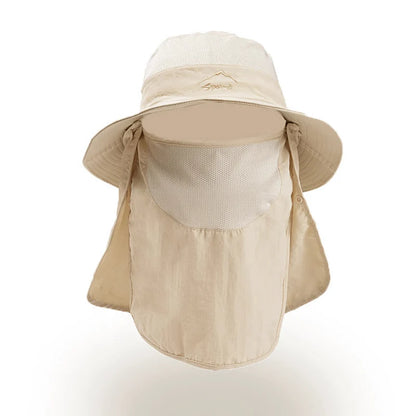 Fishing Sun Hat with Neck Flap – Outdoor UV Protection Wide Brim