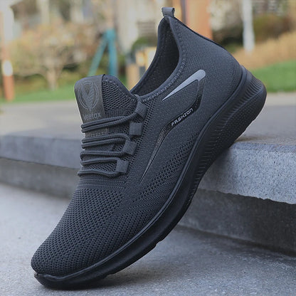 Men's Lightweight Mesh Sneakers Casual Lace-Up Sports Shoes