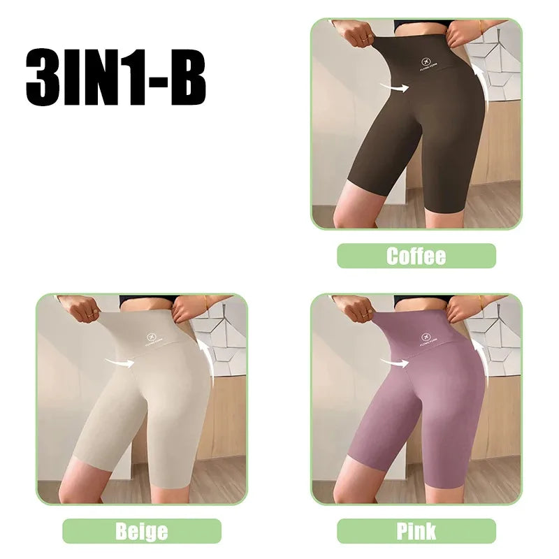 High Waist Biker Shorts for Women – Push Up Gym Cycling Yoga Leggings